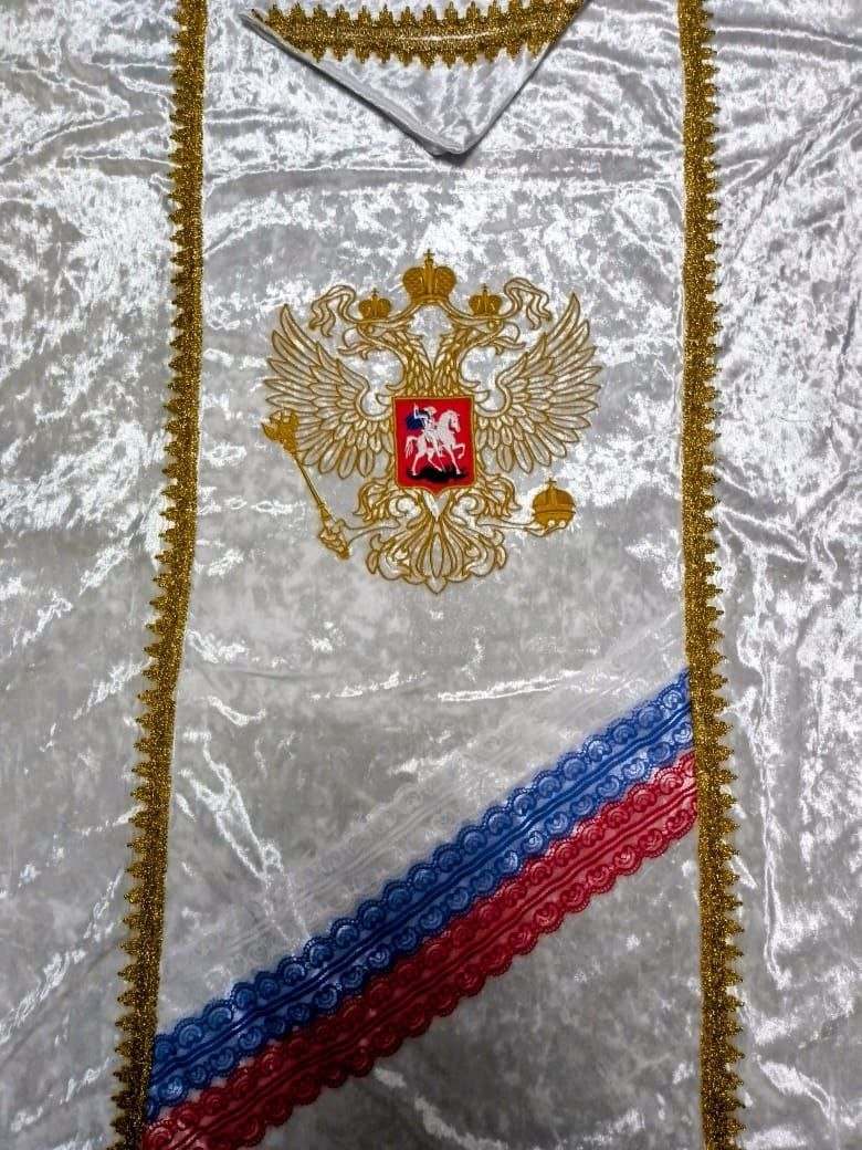 Герб РФ (Вышивка золото) - Фото 3